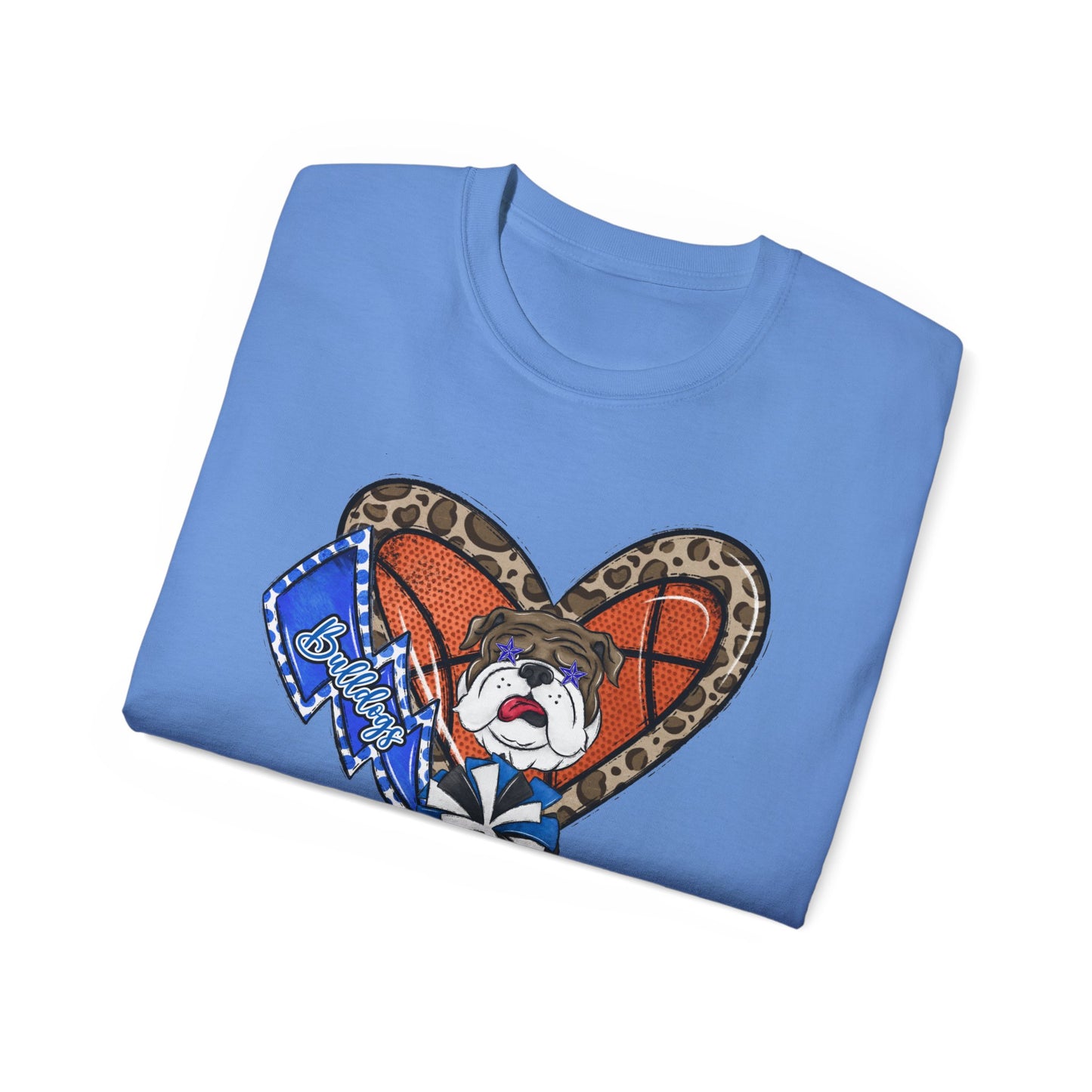 Bulldogs-Apparel Basketball Heart - Unisex Ultra Cotton Tee