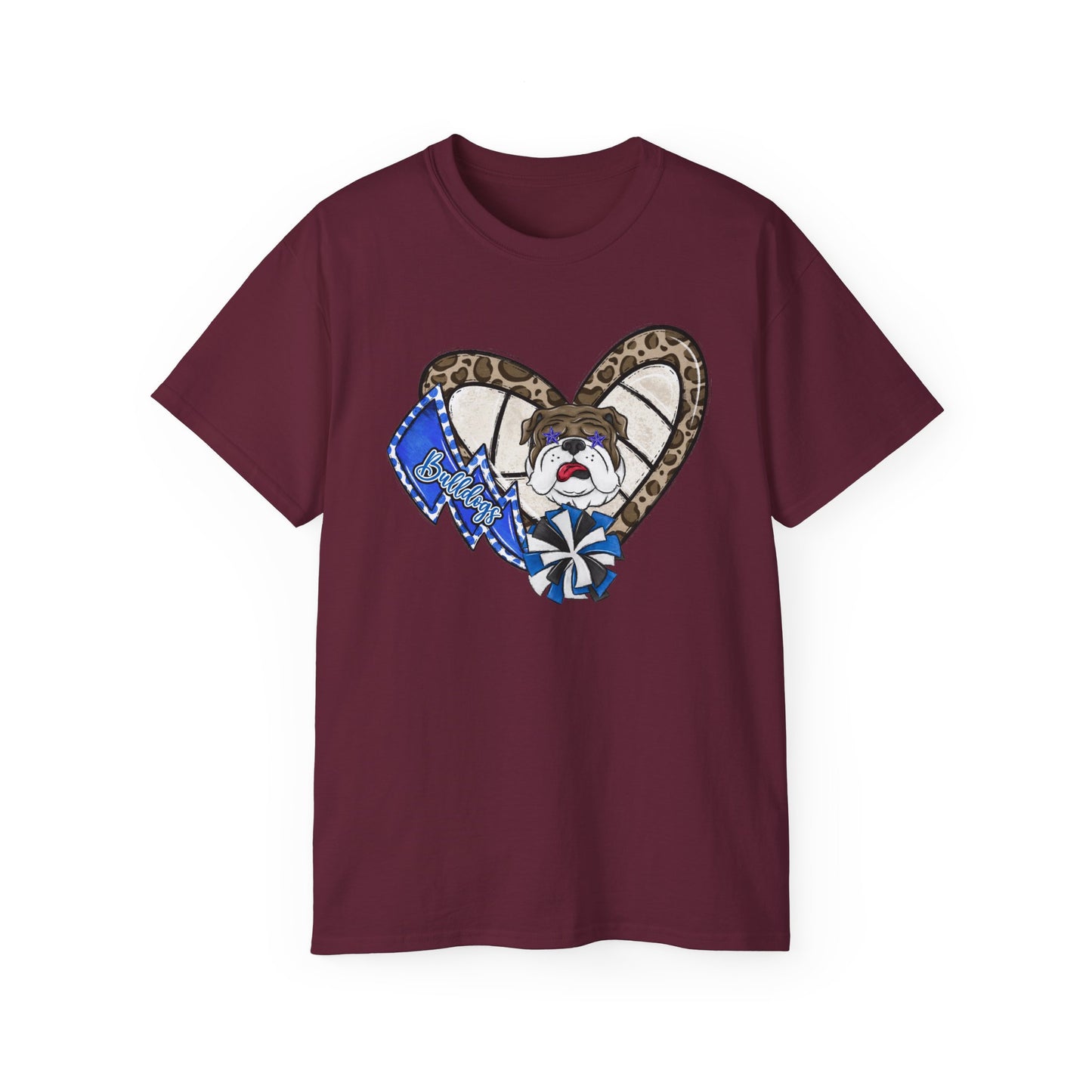 Bulldogs-Apparel Volleyball Heart - Unisex Ultra Cotton Tee