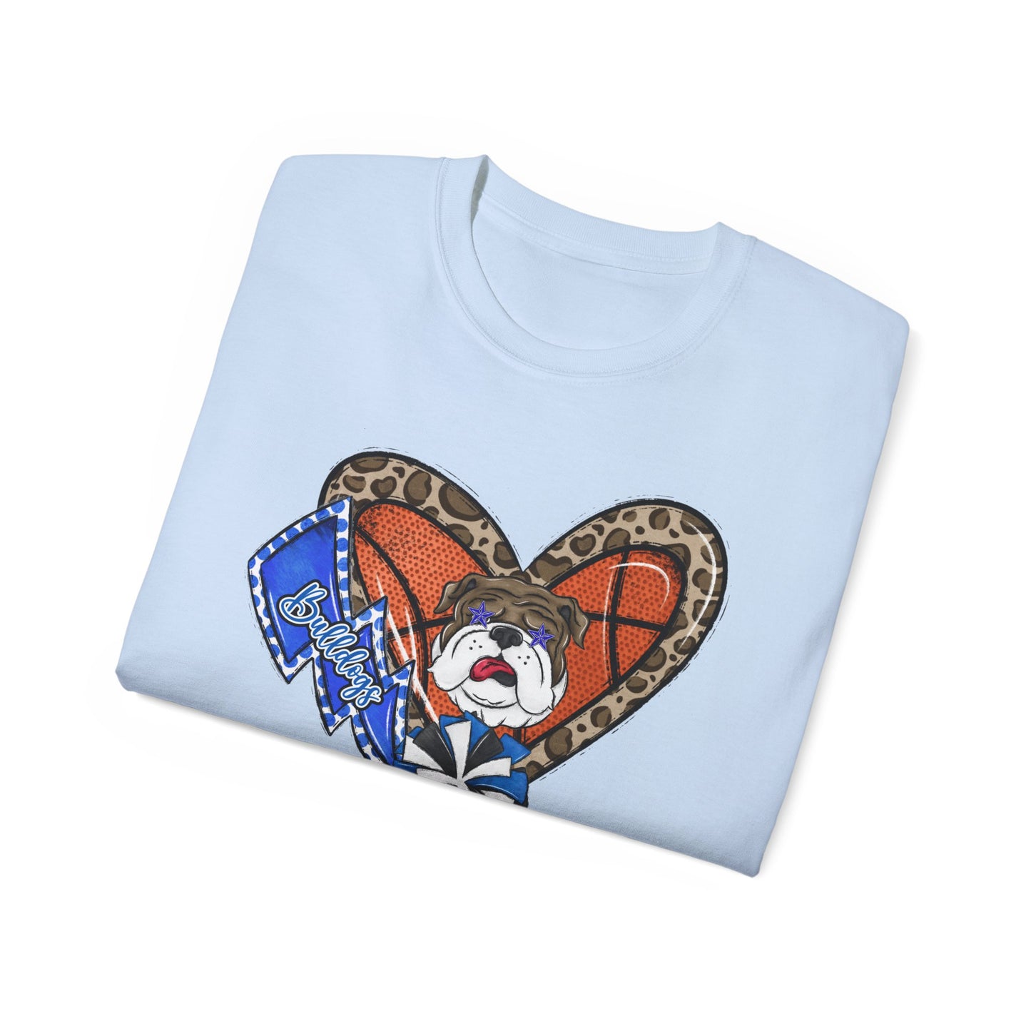 Bulldogs-Apparel Basketball Heart - Unisex Ultra Cotton Tee