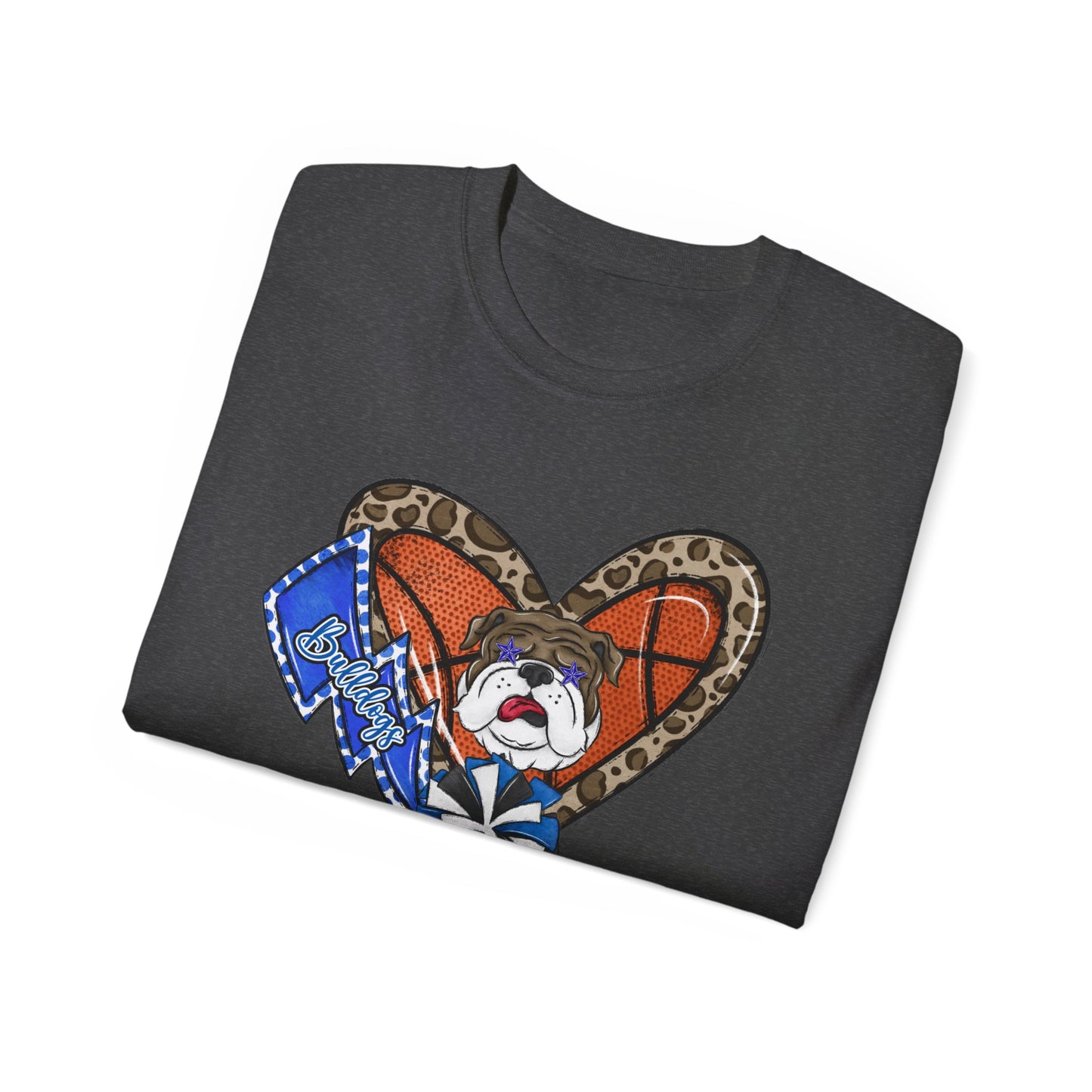 Bulldogs-Apparel Basketball Heart - Unisex Ultra Cotton Tee