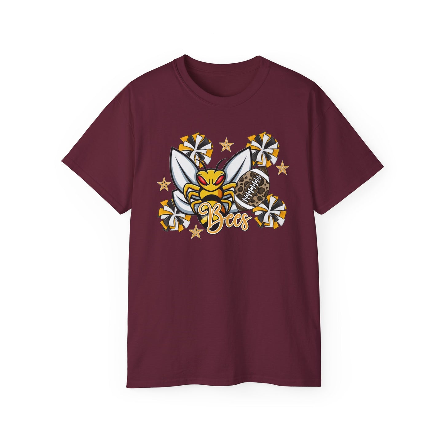 Bees-Apparel Football Graphic/Bees - Unisex Ultra Cotton Tee