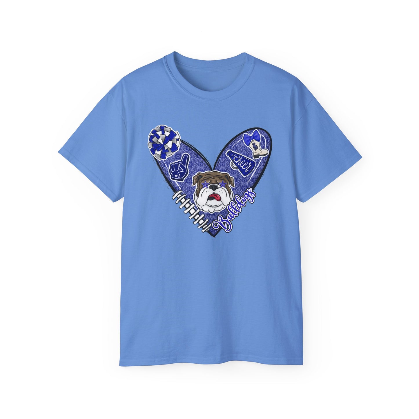 Bulldogs-Apparel Cheer Heart - Unisex Ultra Cotton Tee