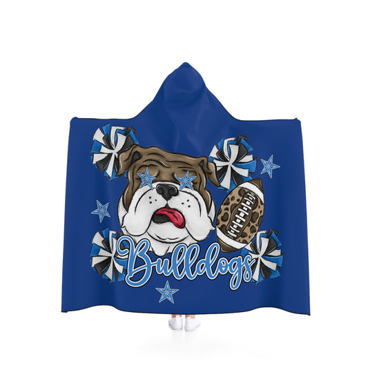 Bulldogs-Apparel Bulldogs Football- Hooded Blanket