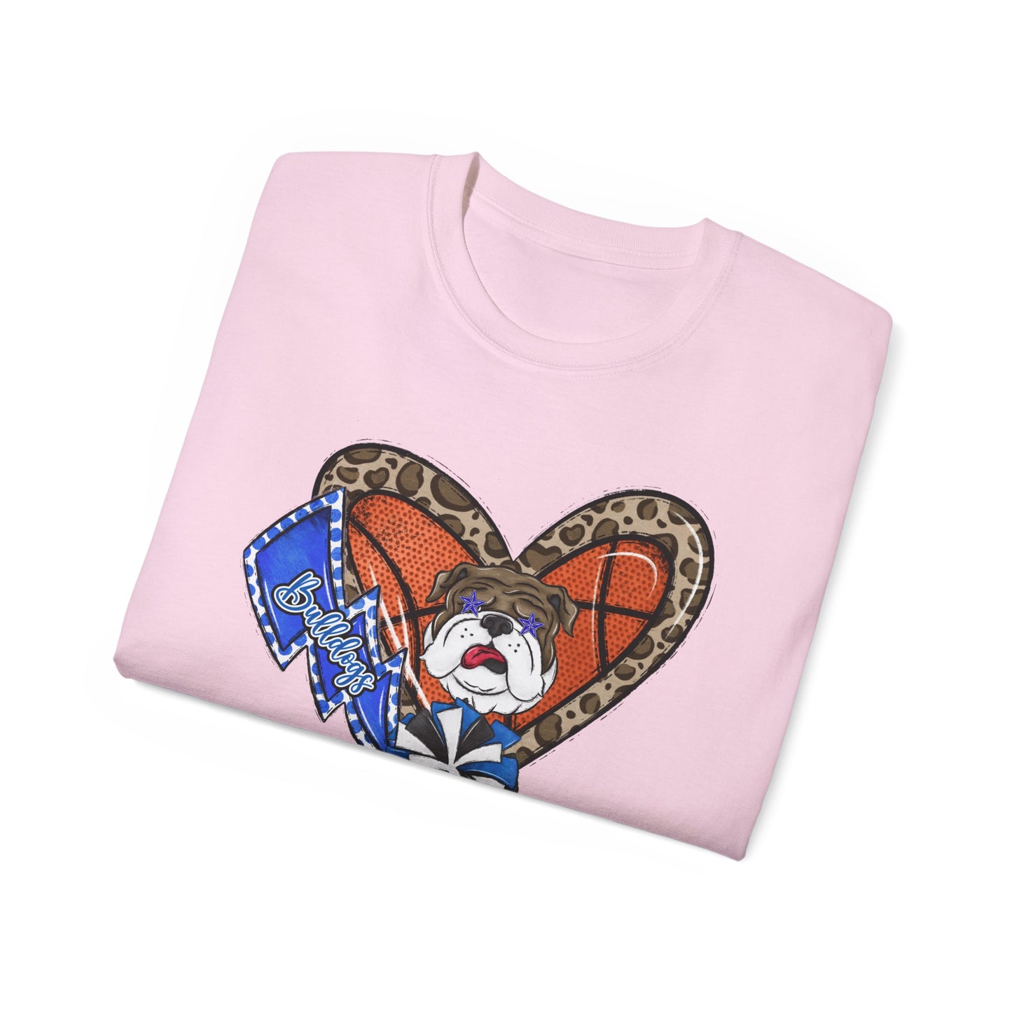 Bulldogs-Apparel Basketball Heart - Unisex Ultra Cotton Tee