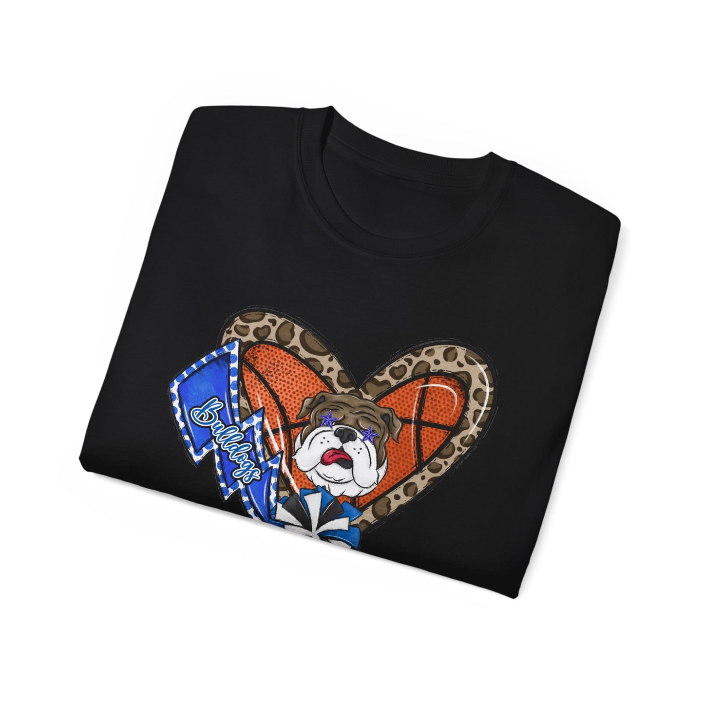 Bulldogs-Apparel Basketball Heart - Unisex Ultra Cotton Tee