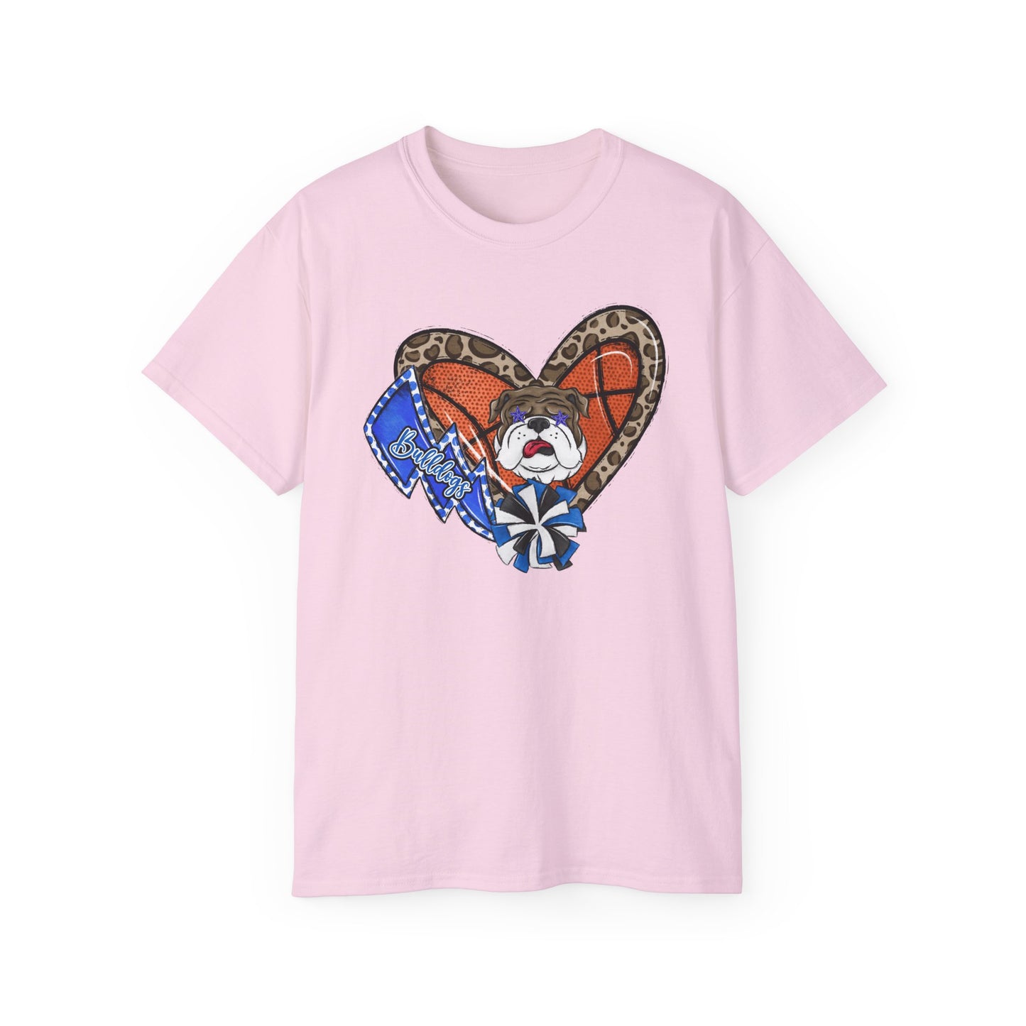 Bulldogs-Apparel Basketball Heart - Unisex Ultra Cotton Tee