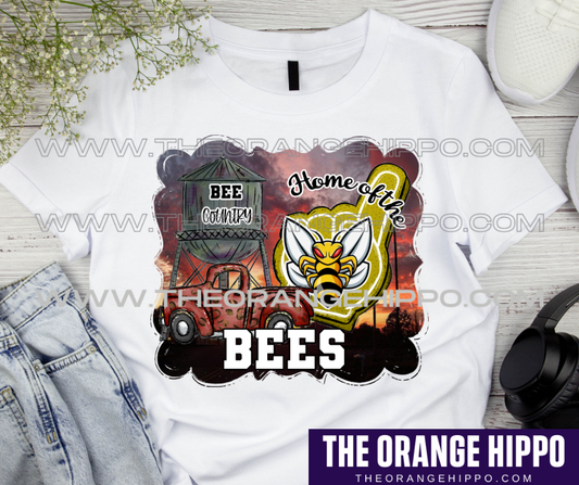 Bees-Mascot Water Tower #1 Fan - PNG Digital