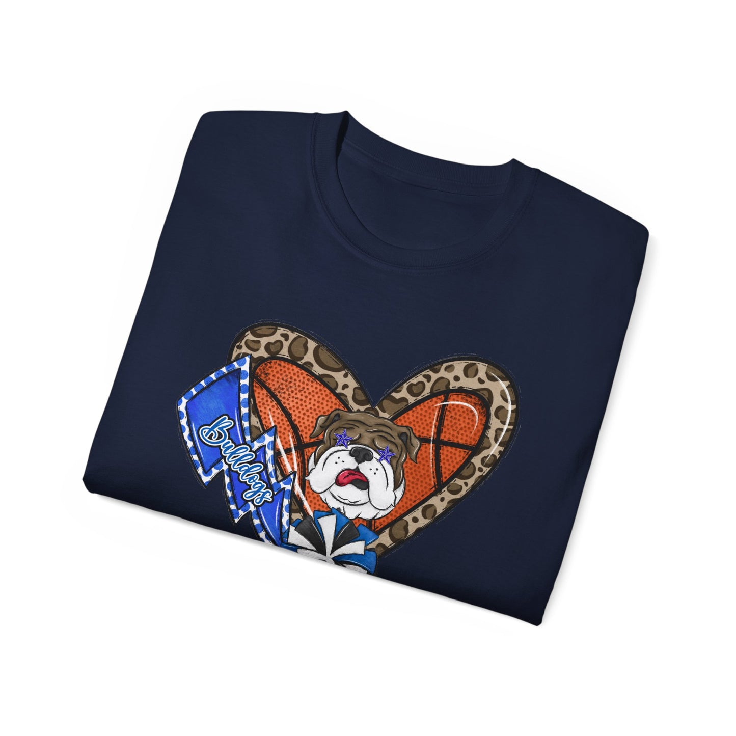 Bulldogs-Apparel Basketball Heart - Unisex Ultra Cotton Tee