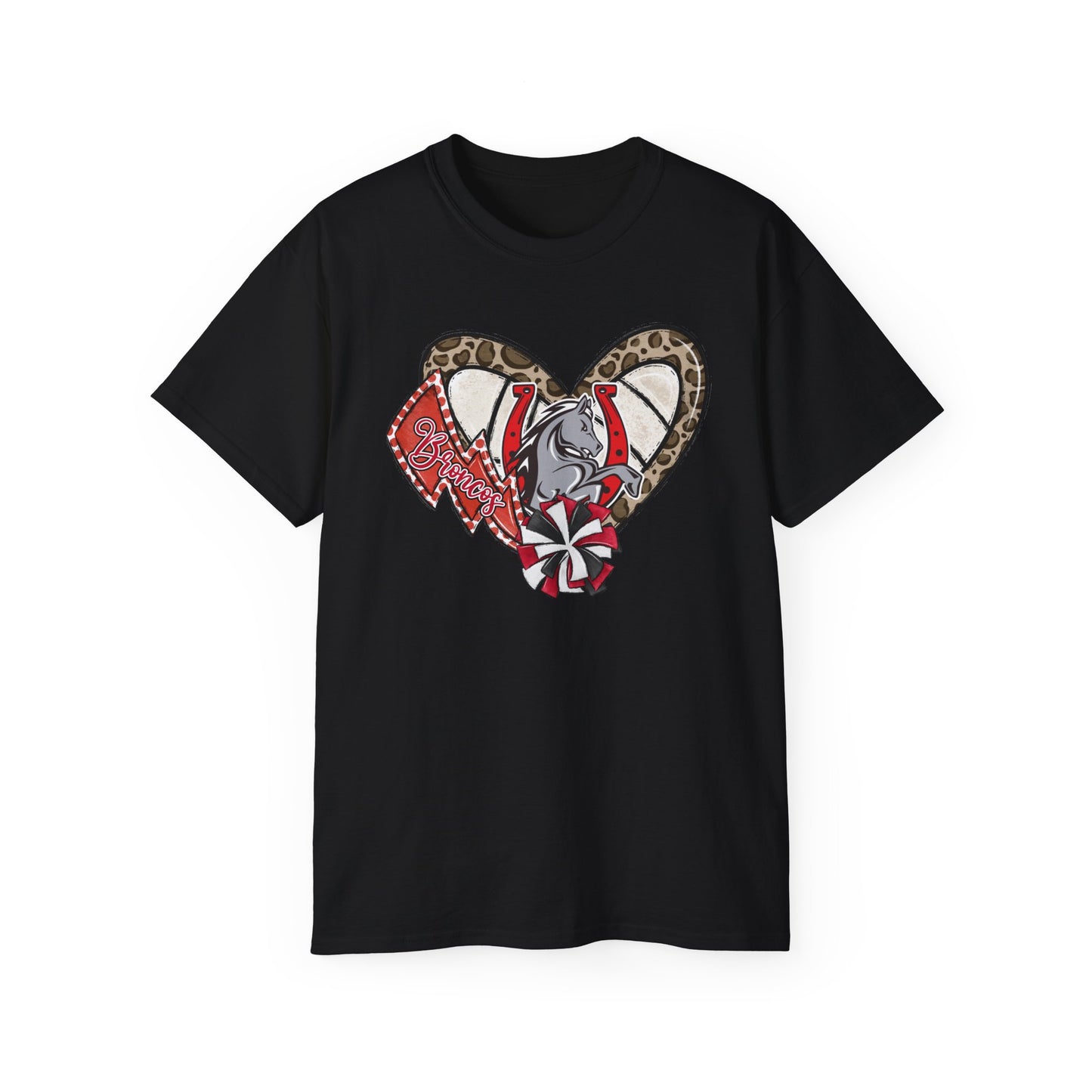Broncos-Apparel Volleyball Heart - Unisex Ultra Cotton Tee