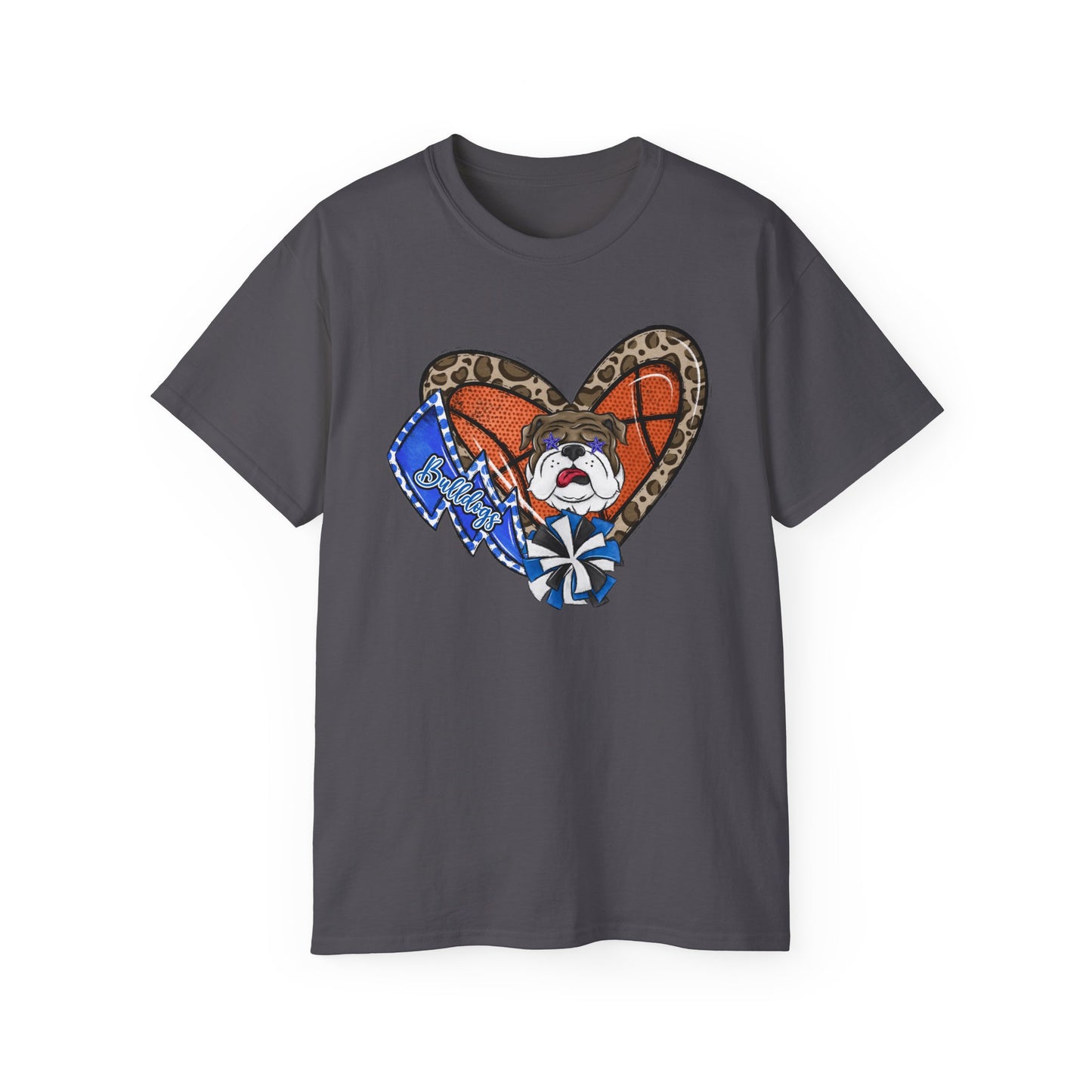 Bulldogs-Apparel Basketball Heart - Unisex Ultra Cotton Tee