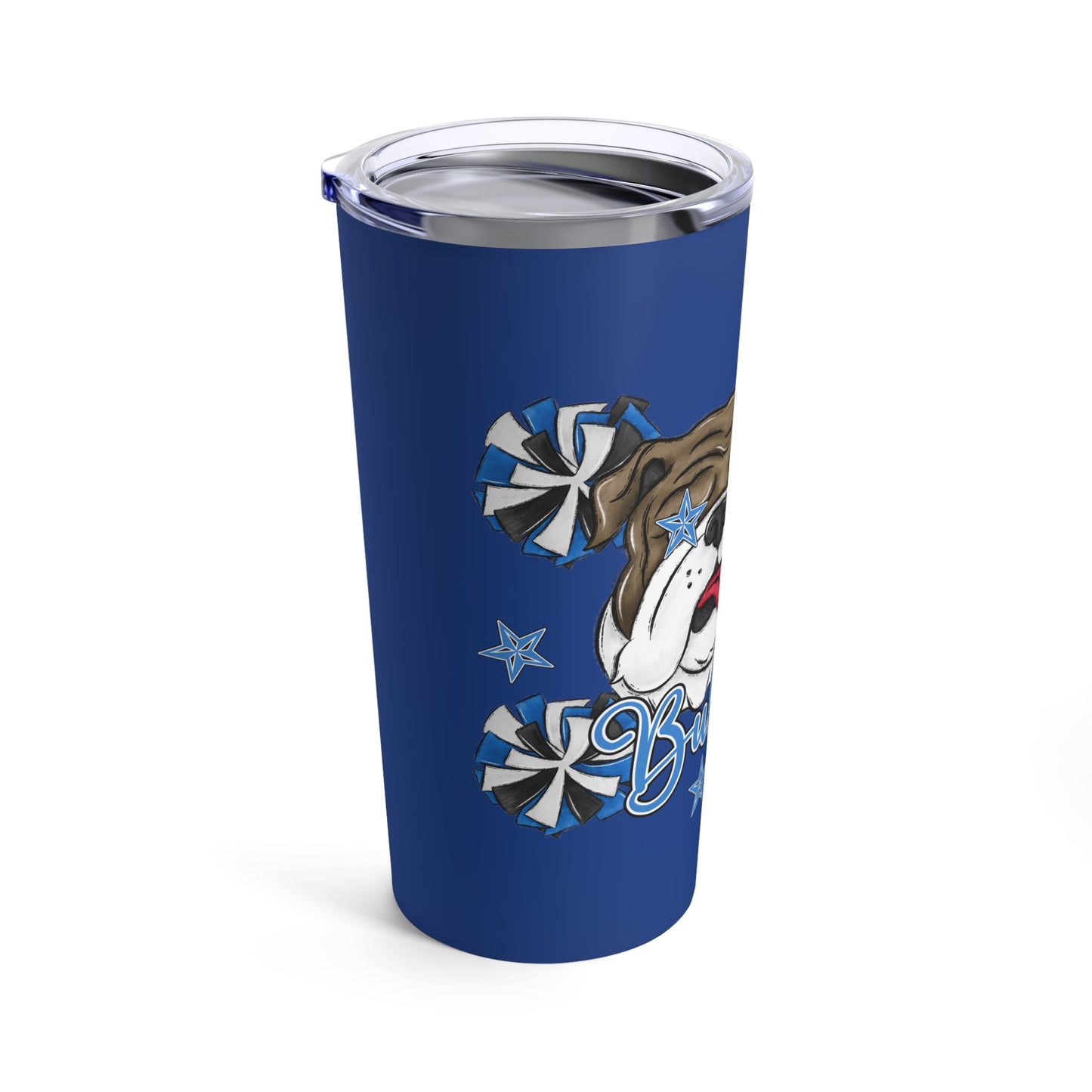 Bulldogs-Drinkware Football Graphic - Tumbler, 20 oz