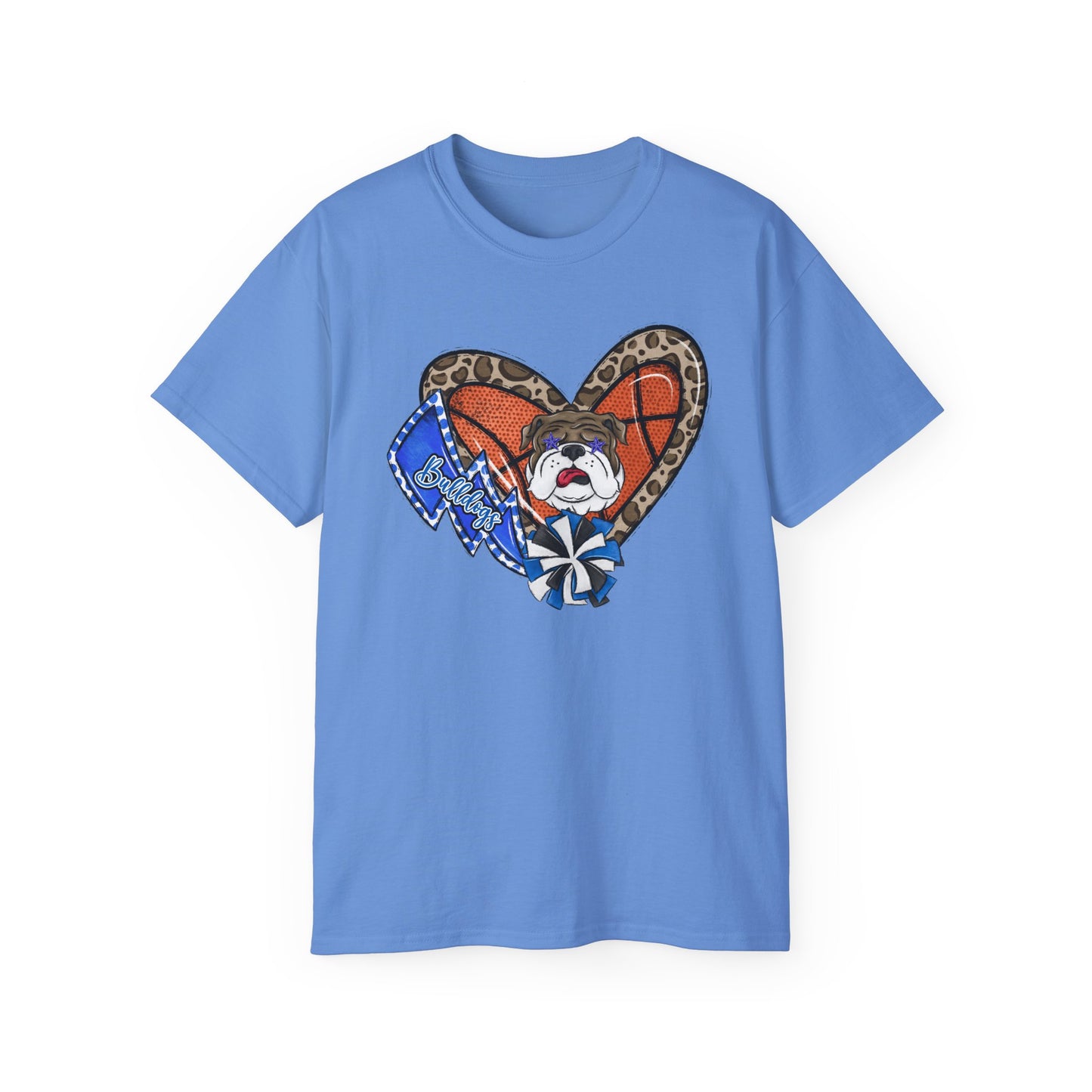 Bulldogs-Apparel Basketball Heart - Unisex Ultra Cotton Tee