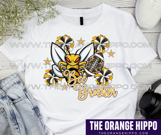 Bees-Mascot Football Brother & Sister - PNG Digital
