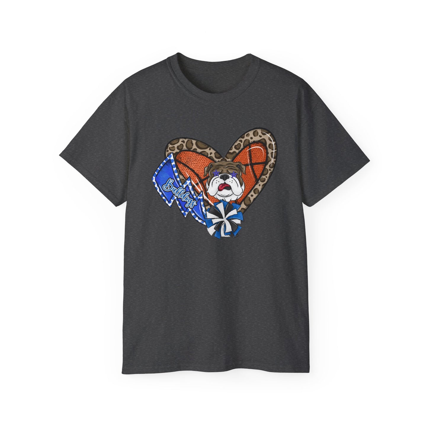 Bulldogs-Apparel Basketball Heart - Unisex Ultra Cotton Tee