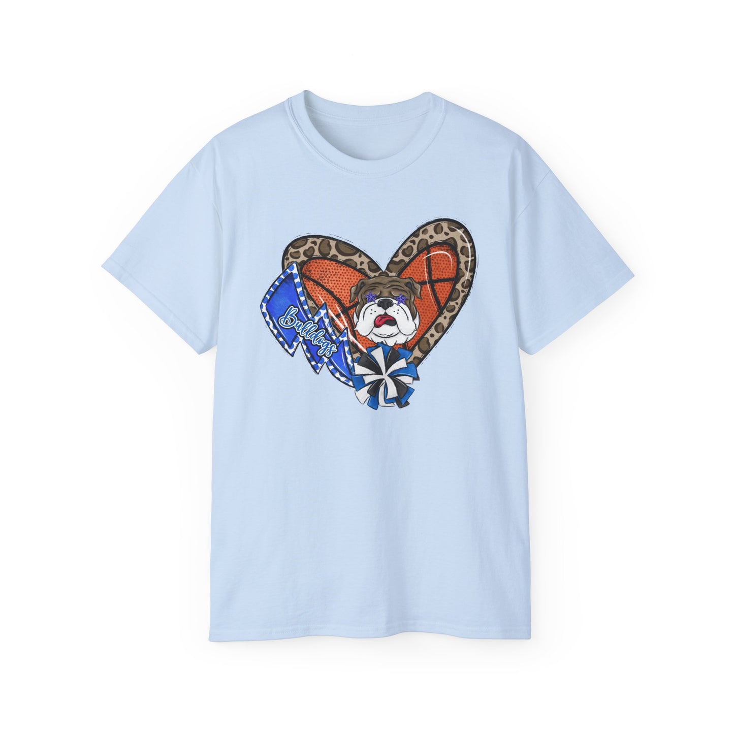 Bulldogs-Apparel Basketball Heart - Unisex Ultra Cotton Tee